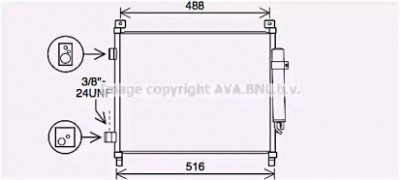 AVA QUALITY COOLING dn5436d -  Конденсатор, кондиционер